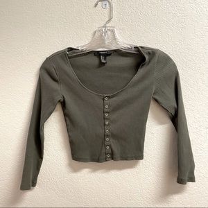 Forever 21 | Half sleeve crop top
